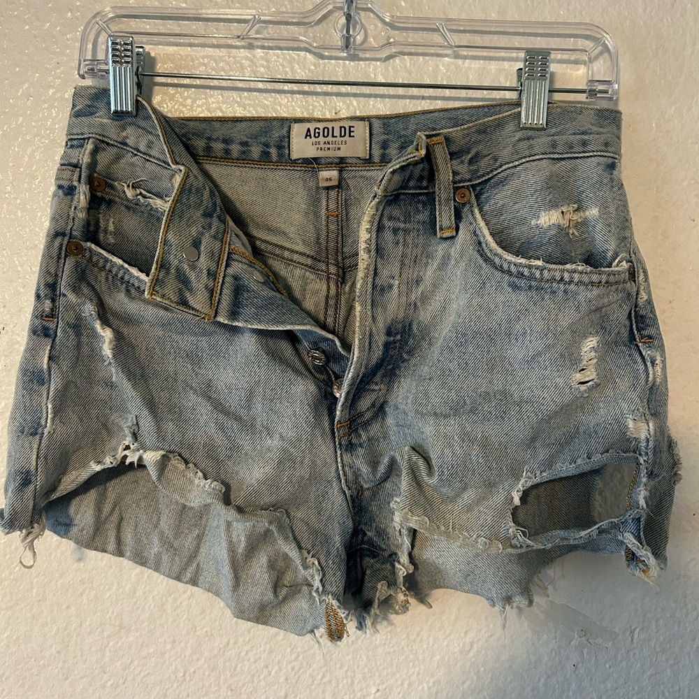 AGOLDE Women's Parker Vintage Cut Off‎ Short in Swapmeet #A026-811 W7242 Size 25